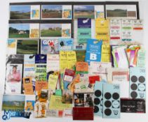 A Quantity of Golf Tickets, Passes, OOP, postcards and golf related ephemera, with noted items of
