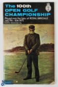 1971 Official 100th Open Golf Championship (Royal Birkdale) signed programme - signed to the cover