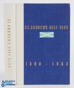 St Andrew's Golf Club USA 75th Anniversary History titled 