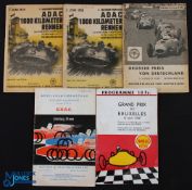 1958-1960 European Motorsport Programmes, a great selection to include 1958 and 1959 (pen marks to