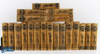 1895-1907 The Badminton Magazines of Sports & Pastimes, 20 assorted volumes all with decorative