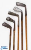 Selection of Interesting Irons and Putters (5) scarce R Simpson Patent 'Perfect Balance' Mid Iron