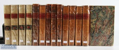 1792-1798 The Sporting Magazines, a run of 13 volumes 1-13, covering a good collection of sports and