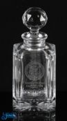 1978 PGA Presentation Captains Majestic Crystal Whisky Decanter - engraved to Tommy Horton Captain