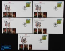 Muirfield Golf Club First Day Covers, all celebrating 250 years, 5th July 1994 - all Good (5)