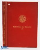 1932 United States Golf Association Year Book - in the original red cloth and gilt decorative boards