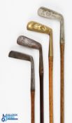 5x Assorted putters - features Thistle brand by Glasgow Golf Co straight brass blade, stag model