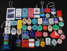 Golf Badge Player Caddie Tags/Passes with noted items of Ryder Cup 1979 E Trueman Wright, 1962