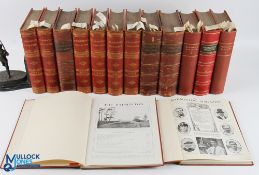 1897-1922 The Badminton Magazines of Sports & Pastimes, 20 assorted volumes to include full