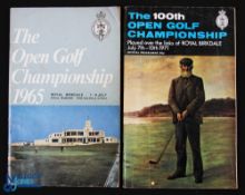 1965 and 1971 Open Golf Championship Programmes (Royal Birkdale) - the 1965 programme (Winner