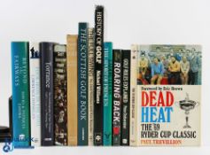 Carton of Golf Books, a good selection of autobiographical, biography, instructional and golf