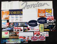 Motor Sport F1 Stickers, Transfers for Nose Cone, Posters, with noted items of a Goodyear 300+,