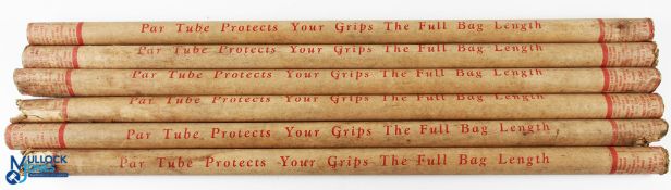 6x Unique Period Par Tubes c1930 made of compressed cardboard, which were the originators of