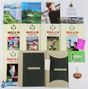 1987-1992 Bells Scottish Open Golf Programmes, 5 programmes from 1987, 88, 89, 90, 92 The Glasgow