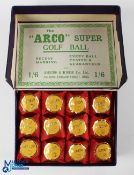 12x The 'Arco' Super Golf Ball Recess marking golf balls in original wrappers and in the original