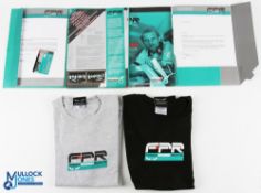 2x Foggy Petronas Racing Carl Fogarty FP1 Superbike T-Shirts and Signature, both T-Shirts official