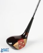 Paul Gibson Master Club Maker hand-made dark stained driver with red fibre insert without lead