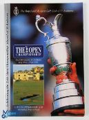 1995 Official St Andrews Open Golf Championship Signed Programme - signed by Open champions Nick
