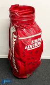 Spalding Tour Edition Multi Signed Tour bag - #50 signatures Golf Pros, readable signatures of Scott
