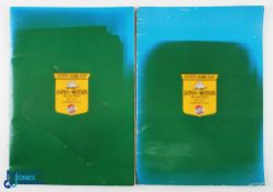 2x 1975 Japan v Britain Pro Golf Match Signed Programmes one signed by both teams- played Sagamihara