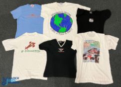 6x c1990 Period F1 Motorsport T-Shirts, ladies London Champcar trophy Brands Hatch by Dread on size,