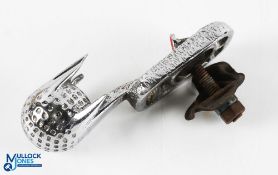 Desmo 1930's Golf Ball in Flight Car Mascot in chrome finish, with stamped markings to underside,