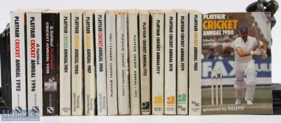 Playfair Cricket Annuals 1950-1962 complete run, plus a selection of Playfair Cricket Annuals (15)