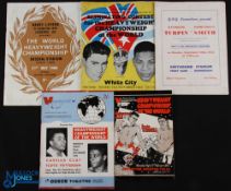 1955-1967 Heavy Weight Boxing Programmes & Publications - a good selection to include 19th Sept 1955
