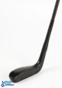 Patent black composite long nose socket neck putter with steel shaft showing the UK Patent No.323897
