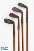 Collection of Various Irons (4) - Gibson Star Maxwell Mashie, Logan's Genii Model Niblick, A