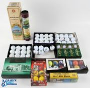 Boxed and loose Golf Balls, a collection of modern balls, boxes of 3 Hogan 428, 3 mixed used balls
