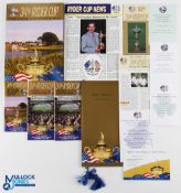 2002 Ryder Cup The Belfry Collection (13) - incl The Programme, Gala Dinner Menus and Champagne