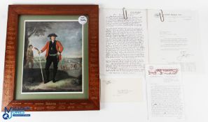 Interesting Collection of Artwork and signed Correspondence from Jack Nicklaus to Bill Mortland,