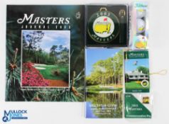 2003 US Masters Golf Official Journal (won by Mike Weir) with spectator guide, parking permit, bag