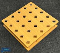 A Golf Club Shop Display Stand, square laminated MDF display that can hold up to 252 clubs 58cm x