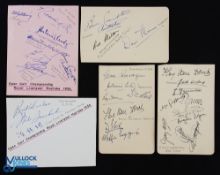 1956 Open Championship Collection of Signatures, held at Hoylake, with noted signatures of Bruce