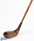 Anderson & Son Edinburgh Patent dark stained wooden mallet head socket neck putter with full