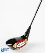 Ping Eye 2 Red Dot Persimmon 1 Wood stamped R505025 to brass sole plate, Karsten MFG.Corp, Ping