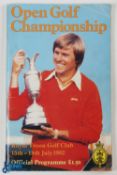 1982 Official Royal Troon Open Golf Championship Multiple Signed Programme - signed by 17 players to