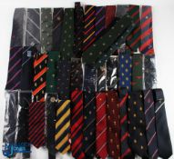 Golf Club Members, Tour, Commemorative Ties, a large collection of 40 mixed ties with noted ones