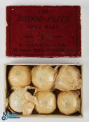 Box of 6x Shoor-Flite square dimple Golf Balls in original box - by A Harris Ltd 88 Dunlop Street