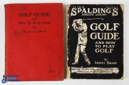 Collection of James Braid Booklets on How To Play Golf (2) - to incl early Spalding's 