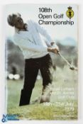 1979 Official Royal Lytham & St Annes Open Golf Championship Multiple Signed Programme and Draw