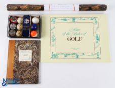 Golf Books and Collectables a lot to include Crombie, Charles 
