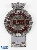 c1960 PGA Professional Golfers Association Member Car Enamel Badge made by J R Gaunt, with some