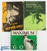 Golf Instruction Books - interesting collection to include Sam Snead's 