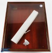 Timbercraft Wooden Glass Fronted Golf Ball Display Case, with 7 glass shelves, wall mountable - #