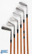 Fine Set of Matching Dave Macleod Nicoll Precision Palakona Shafted Flanged Sole Irons, together
