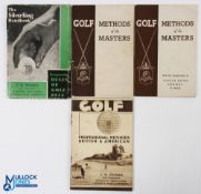 Collection of 1930s Silvertown/Silver King Golf Instruction Handbooks (4) 2x James Currie Macbeth 