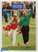 1996 Tiger Woods Official Royal Lytham Open Golf Championship Signed Programme - signed by Tiger